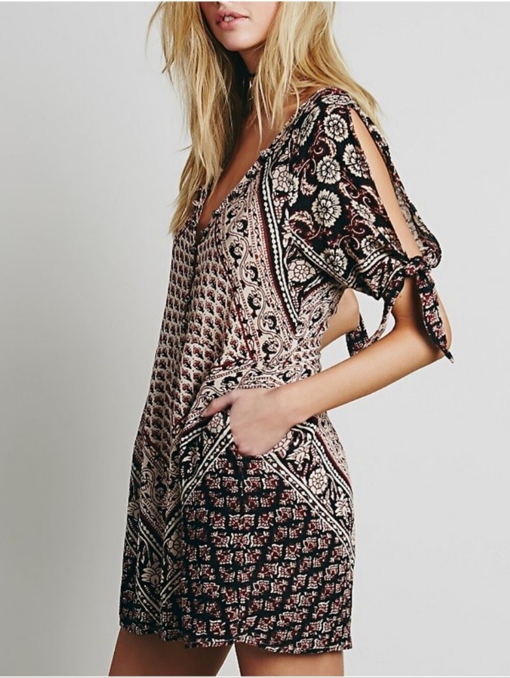 Free People Blue Moon Romper in XS Black Multi